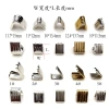 Metal zipper tail clips, 3-patterned clips, striped webbing clips, belt clips, luggage hardware zipper accessories, horse buckle Application Scenario